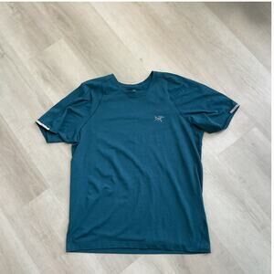 Arcteryx Kragg Mens Size S Blue Soft Cotton Climbing Top